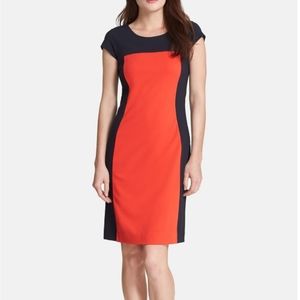 HUGO BOSS Colorblock Jersey Dress